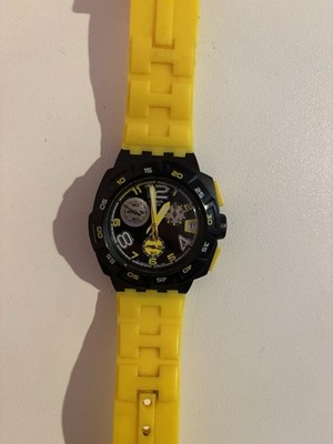 Swatch Uhr New Chrono Yellow Head SUIB401 Silikon Gelb Glänzend