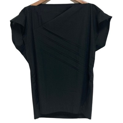 ISSEY MIYAKE 132 5. Sleeveless Blouse/Cut & Sewn IL55FJ912 2 Black Women USED
