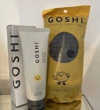 Goshi Face Wash + Exfoliating Shower Towel