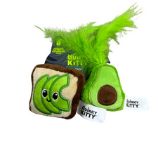 Quirky Kitty Avocado Toast 2 Pack Cat Toy