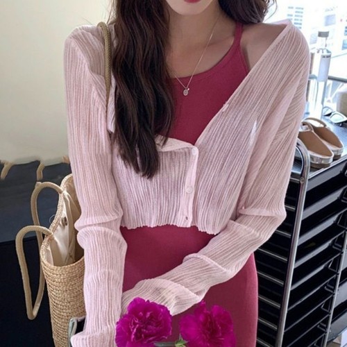 Womens Fashionable Loose Knit Shawl Top Suitable for Spring and Summer - Picture 7 of 21