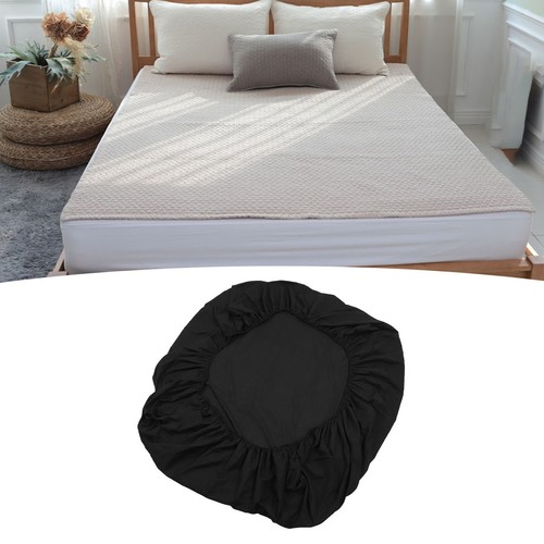 Sábana Ajustable Lavable Color Sólido Sábana Ajustable Transpirable Colchón Protector HPT - Imagen 18 de 29