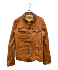 FAKTOR Leather Jacket Men's Size M Brown