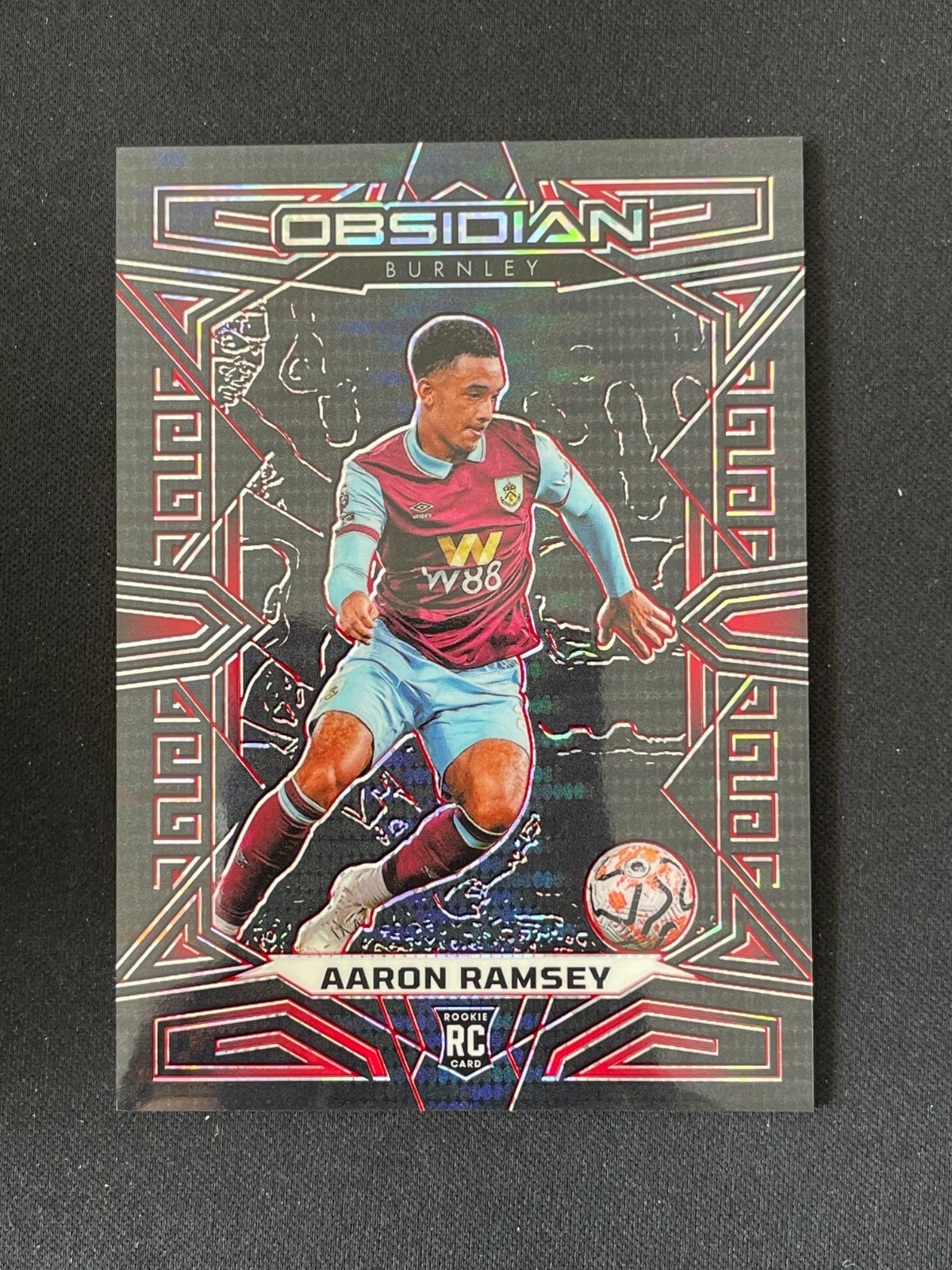 Aaron Ramsey 2023-24 Panini Obsidian RC Red Pulsar 38/49 #28