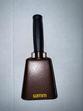 WMM Bronze Color Hand Held Cow Bell Cheering Instrument Sports Music Events 11”