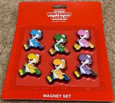 Super Nintendo World Yoshi Magnet Set Universal Studios Hollywood Mario New