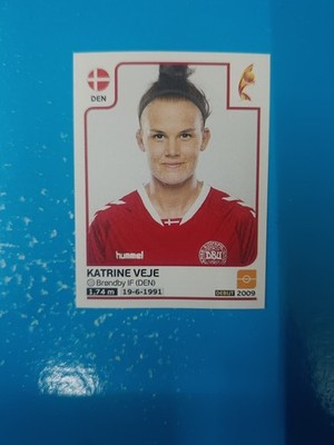 2017 Panini UEFA Women's Netherlands Figurina New N 69 Katrine Veje Denmark