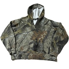 Vintage Y2K Realtee Camo Hoodie Size Small 