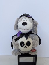 Sound N Light Animatronics Plush Halloween Dog - Dressed in Black