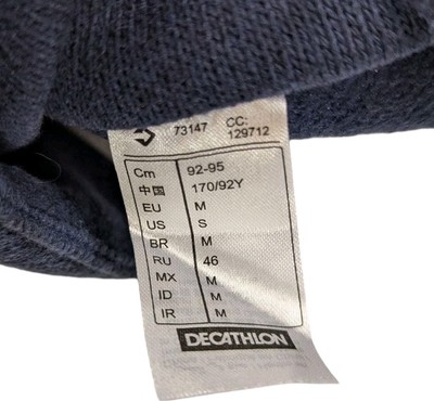 Decathlon Tribord Womens Sweatshirt Jacket Small Navy Blue Button