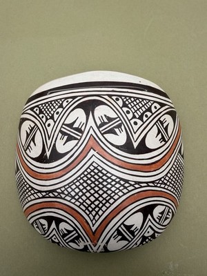 Helen Naha Hopi Pottery Plaque Featherwoman Signed Wall Hanging Tile Rare NM