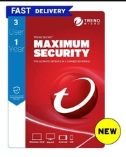 Trend Micro Maximum Security 2026 - 3PC 1 YEAR