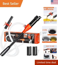 Efficient 3.0 GPM Battery-Powered Siphon Pump - Ideal for Fuel, Water & More