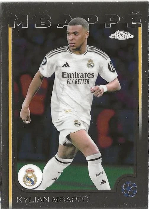 2024-25 Topps Chrome Uefa Club Competitions - Kylian Mbappé #1 for
