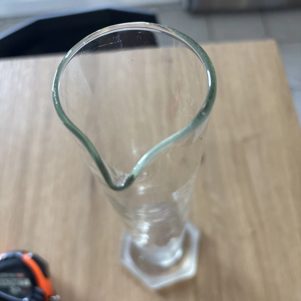 ÉPROUVETTE  VERRE DOSEUR  Graduée SUR PIED DEBUT XXème 1900 LABO PHARMACIE - Photo 4/4