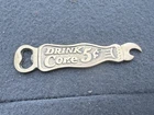 Vintage COKE bottle Opener BRASS