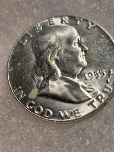 1955 Ben Franklin 90% Silver unc Key Date
