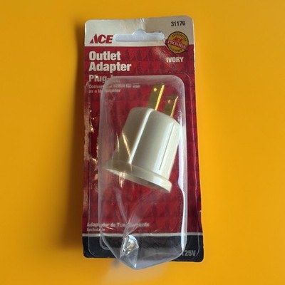   ACE 31176 Outlet Adapter Plug Converter 2-Prong to Light ~ 2 units 