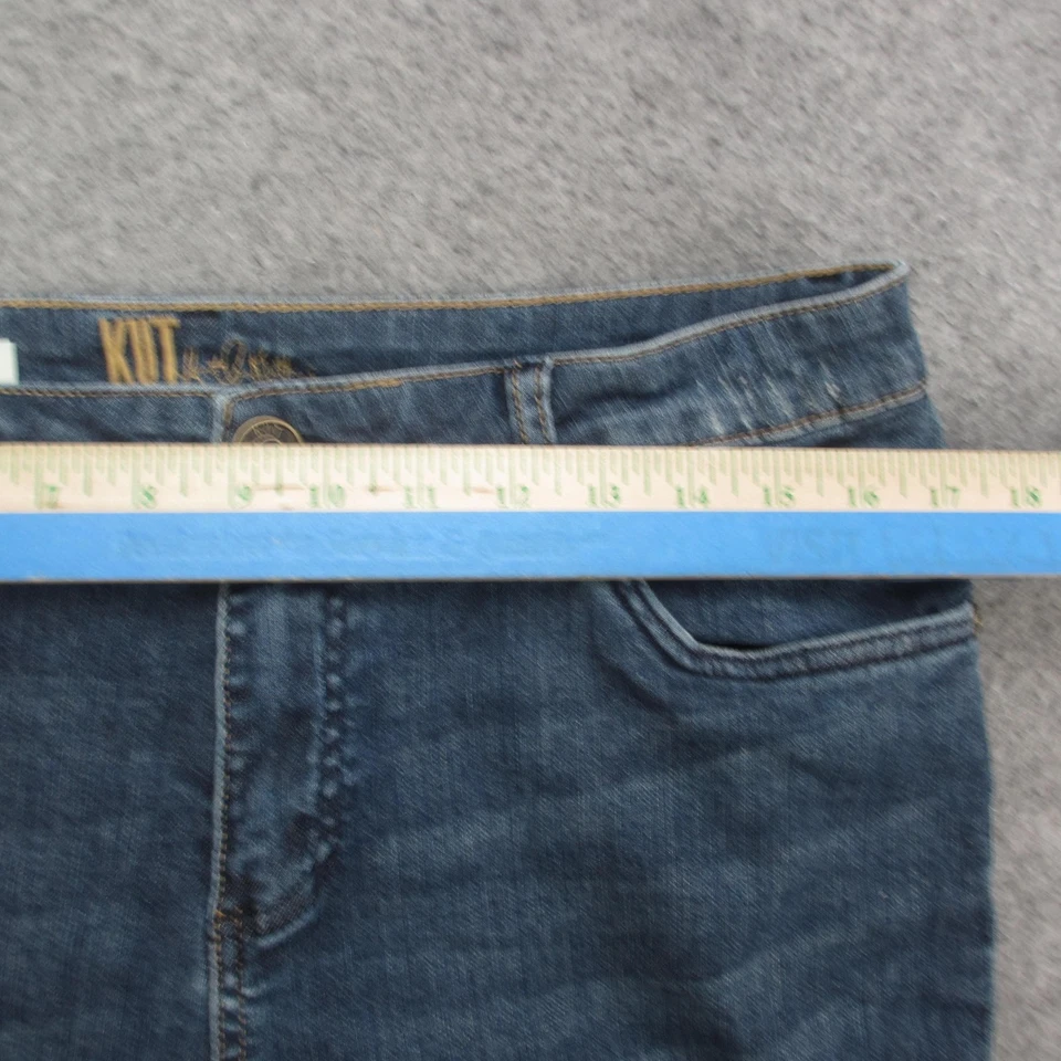 KUT from the Kloth Jeans Womens 10 Blue Katy Boyfriend Stretch Denim Mid Rise - Image 3 of 4