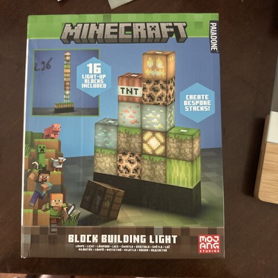 Minecraft Block Building Light Lamp 16 Cubes Light Up