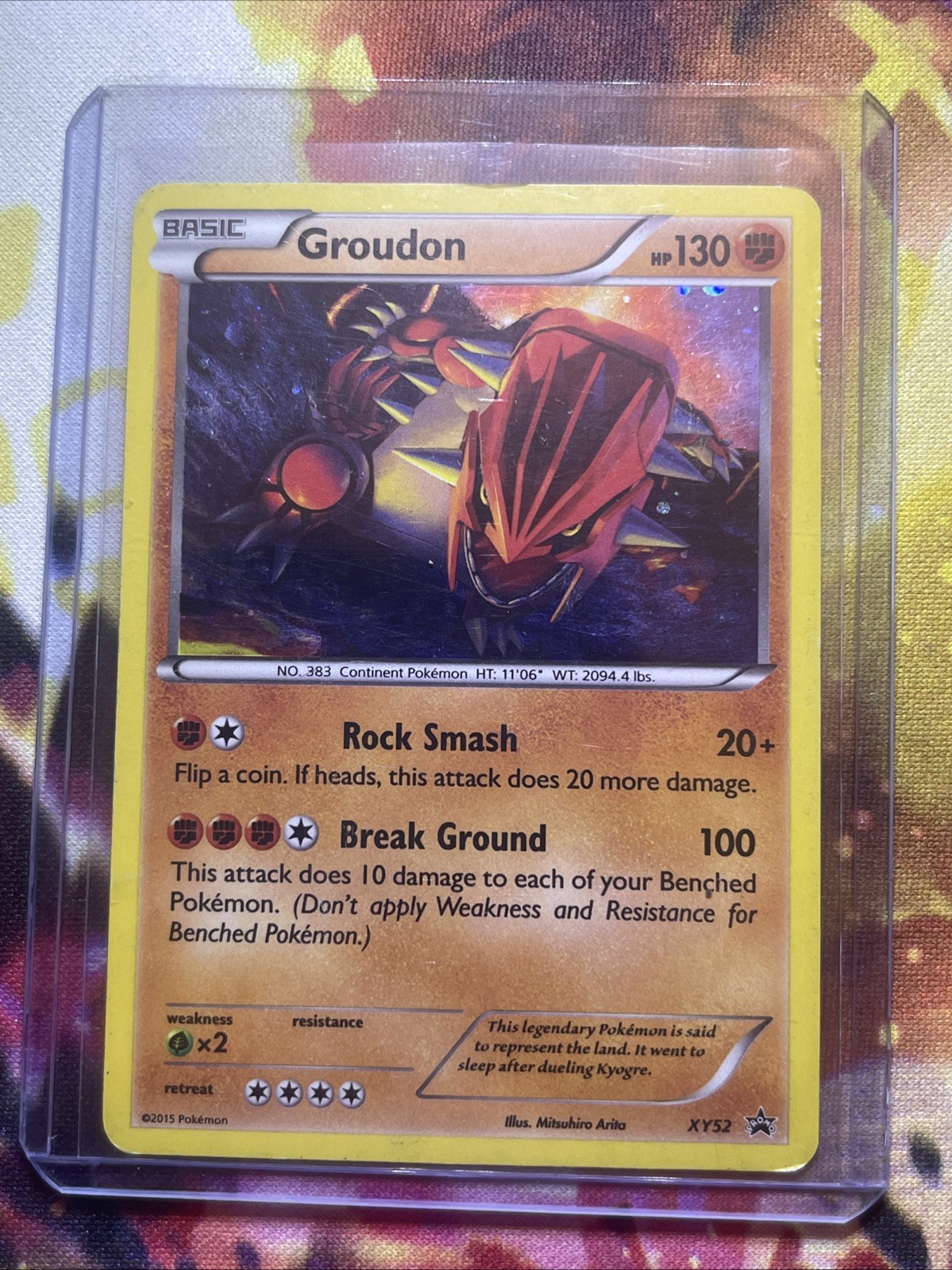 Pokémon TCG Groudon XY Black Star Promos XY52 Holo Promo MP