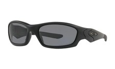 Oakley SI Straight Jacket POLARIZED Sunglasses 11-014 Matte Black W/ Grey Lens