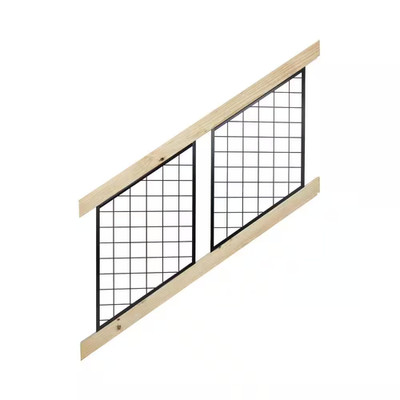 28 In. H X 72 In. W Pressure-Treated Southern Yellow Pine Wood Deck Stair Railin
