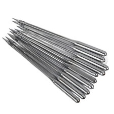 10 Pcs Silver Stainless Steel Shoe Repairing Machine Tool Needle Pack (SL18)