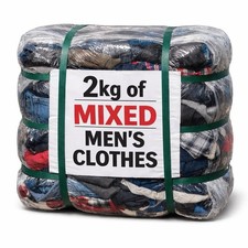 2kg Mixed Mens Clothing Wholesale Reseller Job Lot Clothe Bundle Bulk grade A-B 