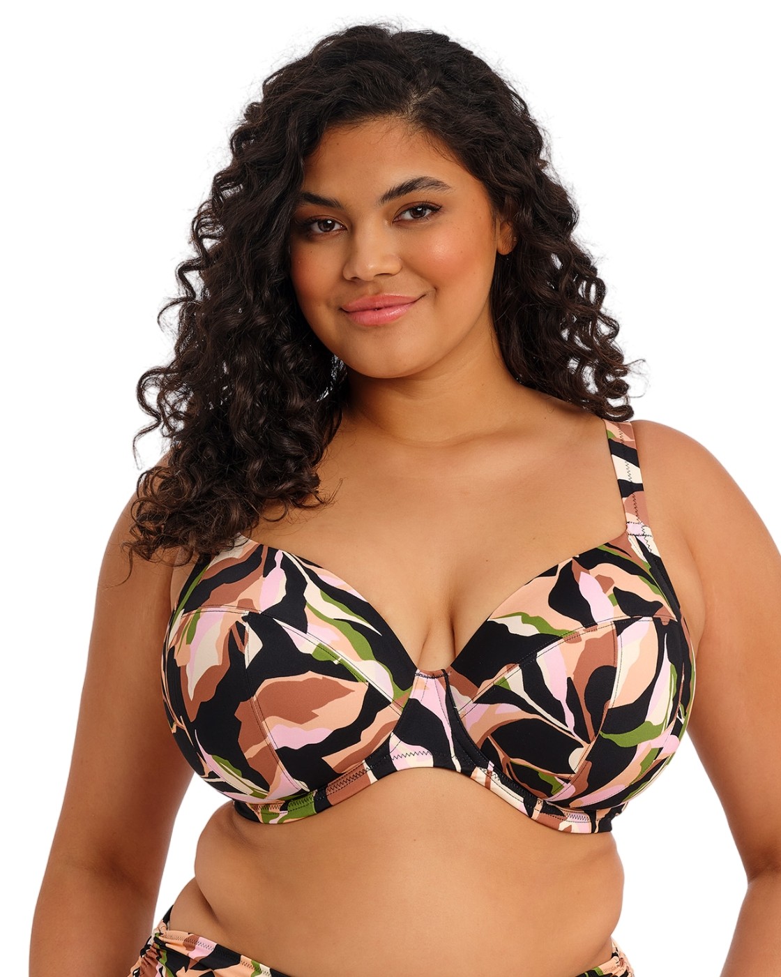 Elomi Ocean Avenue Bikini Top Plunge Wired Womens Swimwear ES803402
