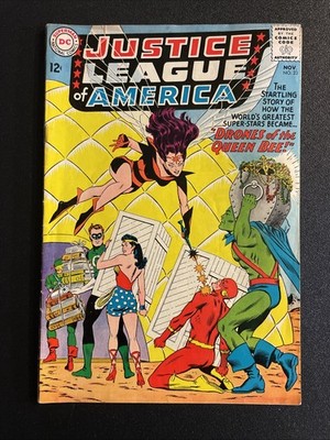 JUSTICE LEAGUE AMERICA #23 Comic Book SILVER AGE DC 1963 QUEEN BEE VG
