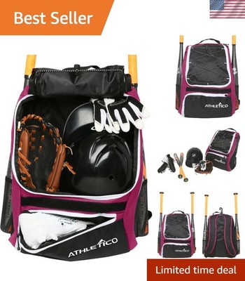 Large Capacity Baseball and Softball Gear Bag - Ideal for Players of All Ages