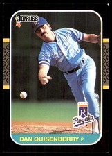Dan Quisenberry 1987 Donruss #177 Royals MLB READ FREE SHIPPING AutographDen