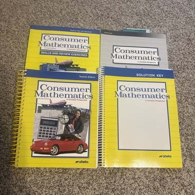 Abeka Consumer Mathmatics 2nd Edition Textbook, Teacher Edition, Teacher Key