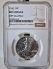 1942 50c Walking Liberty Half Dollar - NGC UNC DETAILS