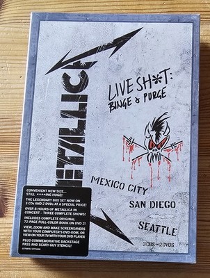 3CD×2DVD METALLICA  Live Shot Binge & Purge Neu OVP