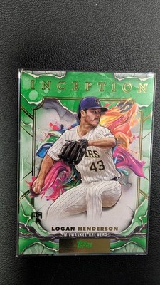 2025 Topps Inception - GREEN Logan Henderson, #12, Milwaukee Brewers