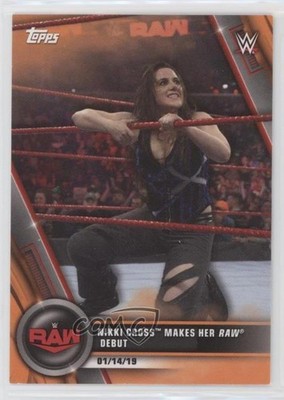 2020 Topps WWE Women's Division RAW Orange 12/50 Nikki Cross Makes Her Debut n3t