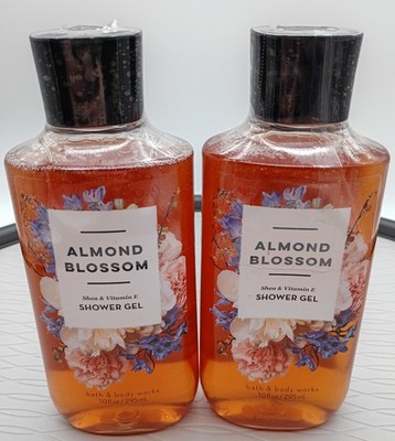 Bath & Body Works Almond Blossom Shower Gel 2-Pk. 10oz Each Retired Scent NEW!!!