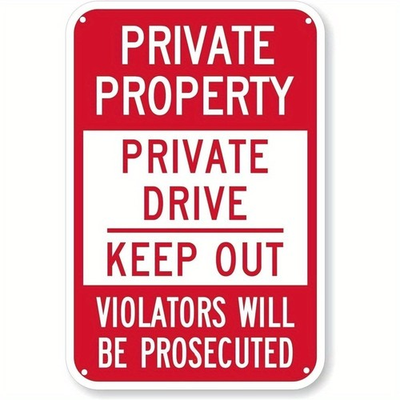 #ad #ad Private Property Private Drive Keep Out Metal Sign Home Exterior Security Decor $10.43