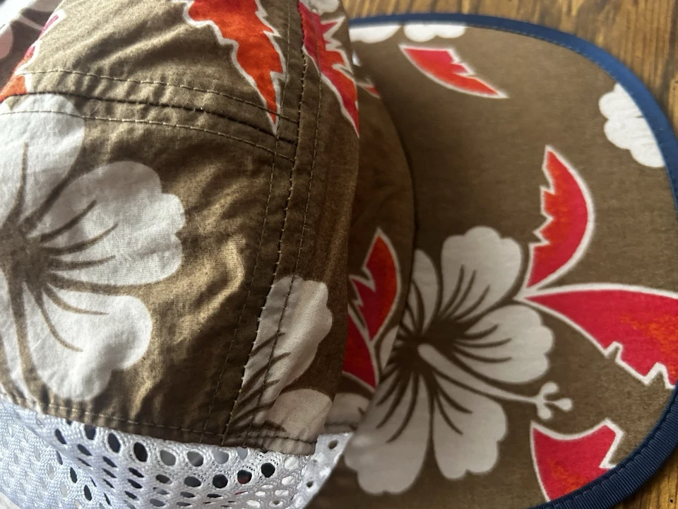 Sombrero Patagonia Floral Trail Hecho en EE. UU. Malla Espalda Vintage Gorra Marrón Mediano Foto 3 de 4