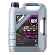 Motoröl LIQUI MOLY 3729 Top Tec 4500 5W-30 Leichtlauf synthetisch ua Gas Auto 5L