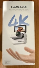 OPEN BOX Insta360 Go 3S White Wearable Action Camera 128GB CINSAATA