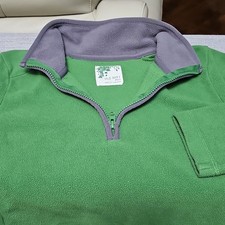 Old Navy Boys Green Fleece 1/4 Zip Long Sleeve Jacket Small