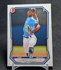 Jose Urbina 1st Prospect Rookie RC 2026 Bowman Card #BP-81 Tampa Bay Rays. rookie card picture