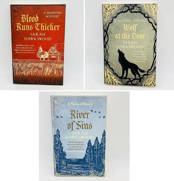 Sarah Hawkswood Blood Runs Thicker Wolf At The Door River Of Sins Book Bundle