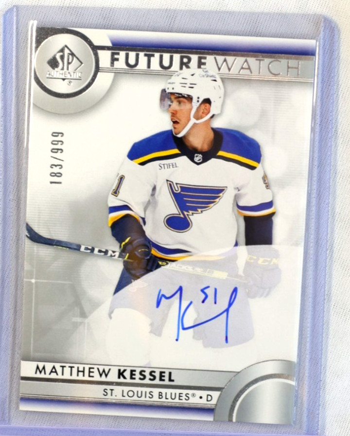 2023-24 SP Authentic Matthew Kessel Autographed Future Watch RC /999 Auto #130