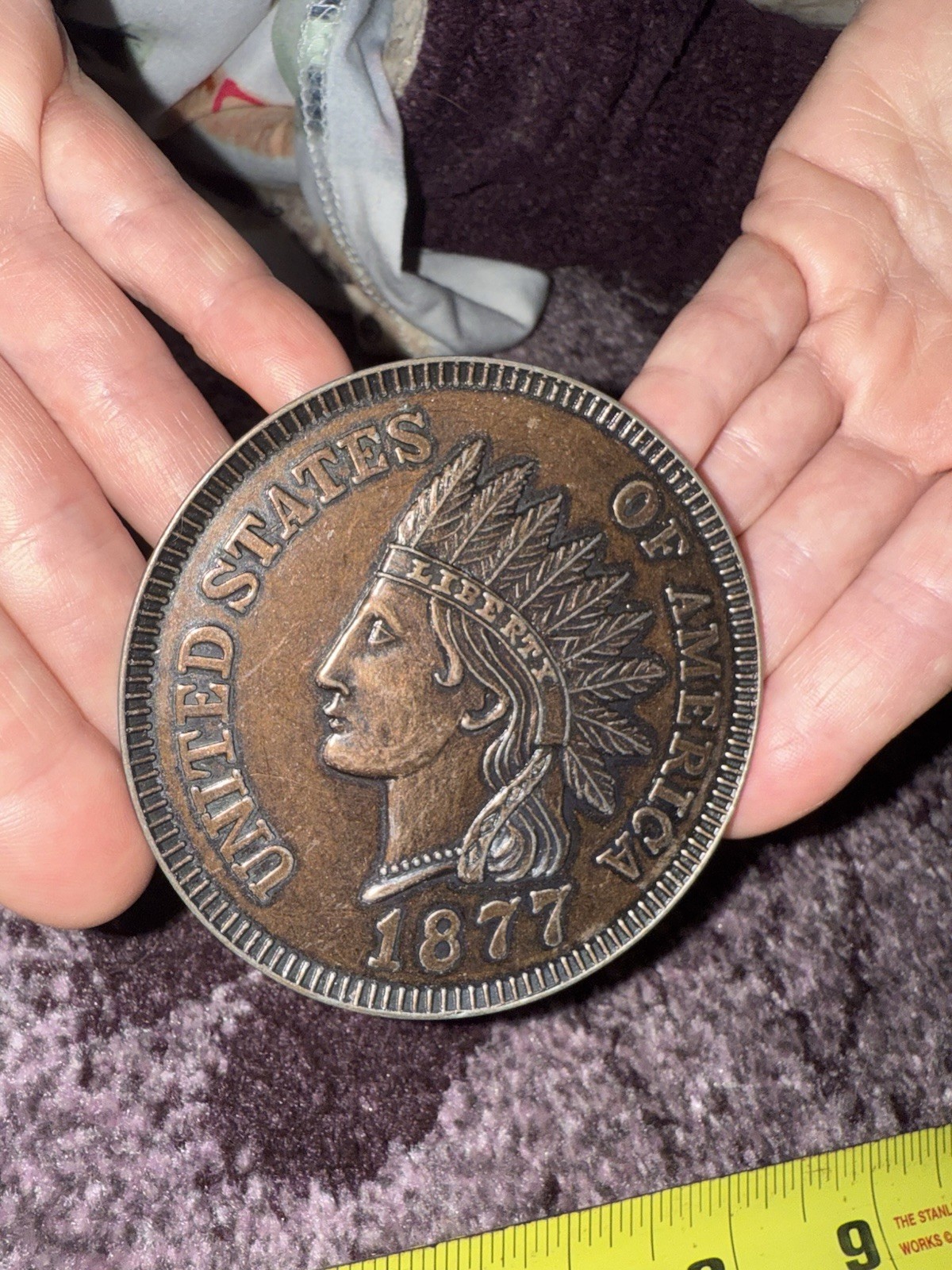 Vintage XL Coffin Antique Coins - Set of 4 From Funeral Home Which Closed