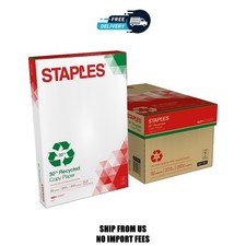Staples 30 Recycled 11" x 17" Copy Paper, 20 lbs., 92 Brightness, 500 Sheets/Re