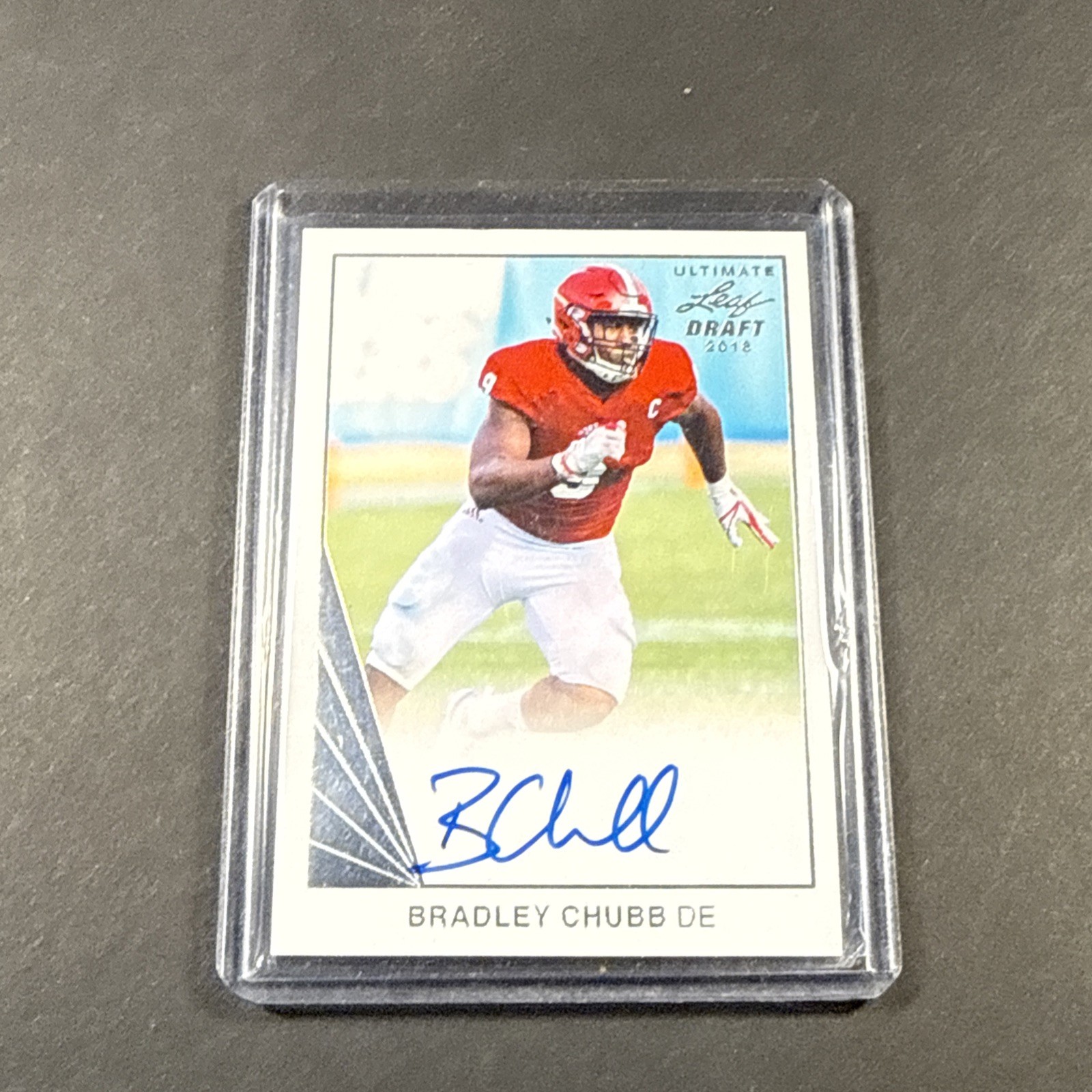 Bradley Chubb Leaf Ultimate Draft 1990 Leaf Autograph #BC1 Base